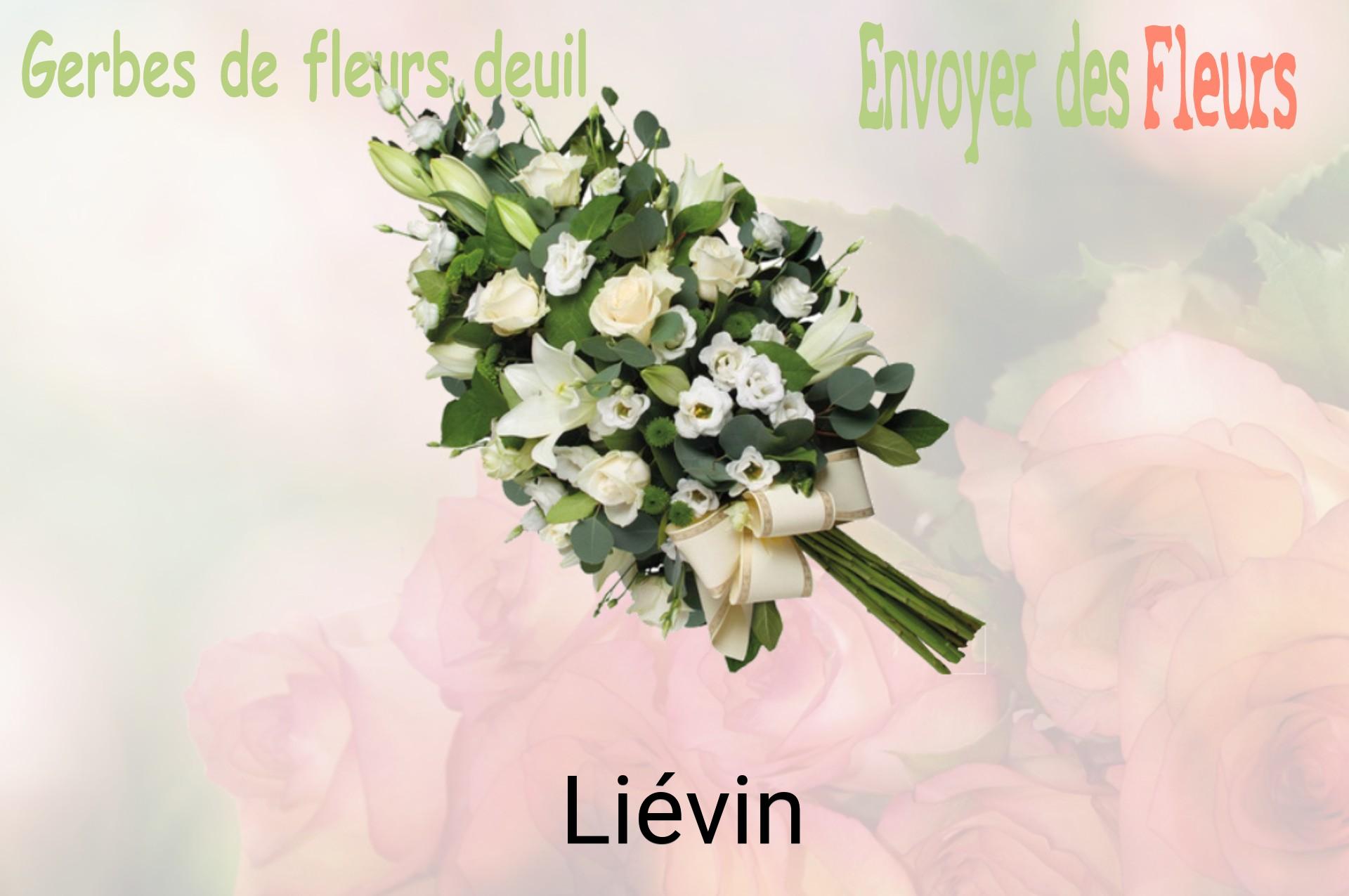 Gerbe de fleurs de deuil livrée à Liévin